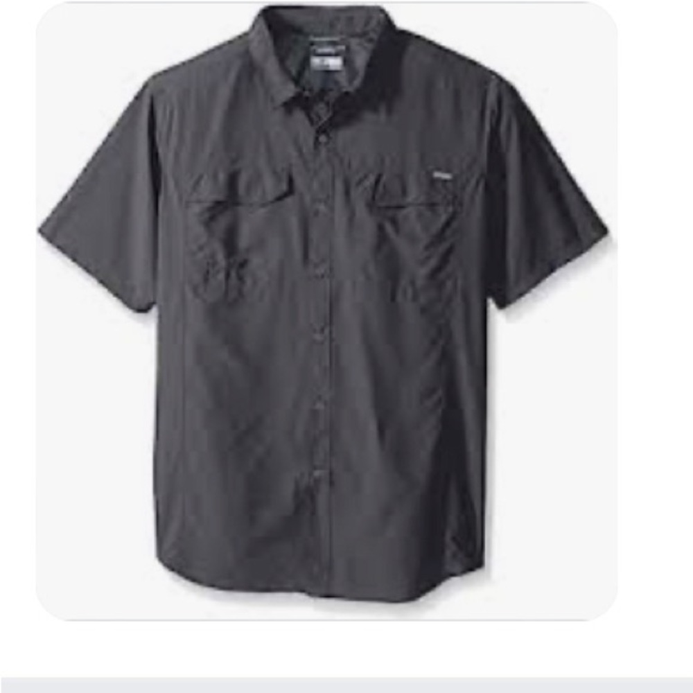 Columbia Men’s Tall Silver Ridge Short Sleeve Blue 4xt button down lightweight